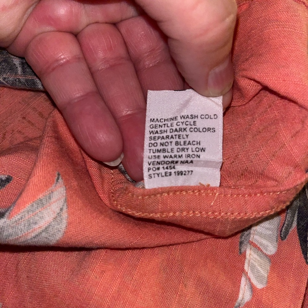 “Palm Island” Men’s Button Down Shirt, XL - Picture 7 of 13